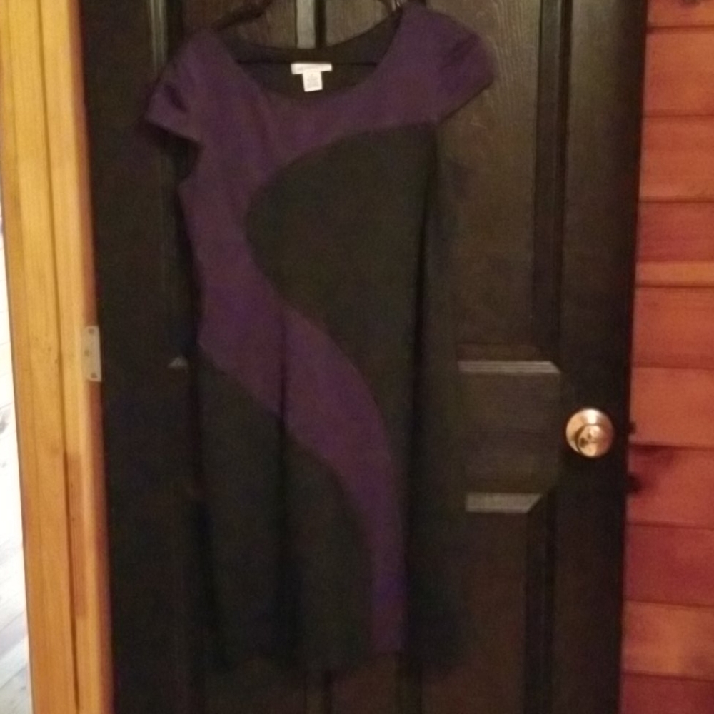 Black and purple dress